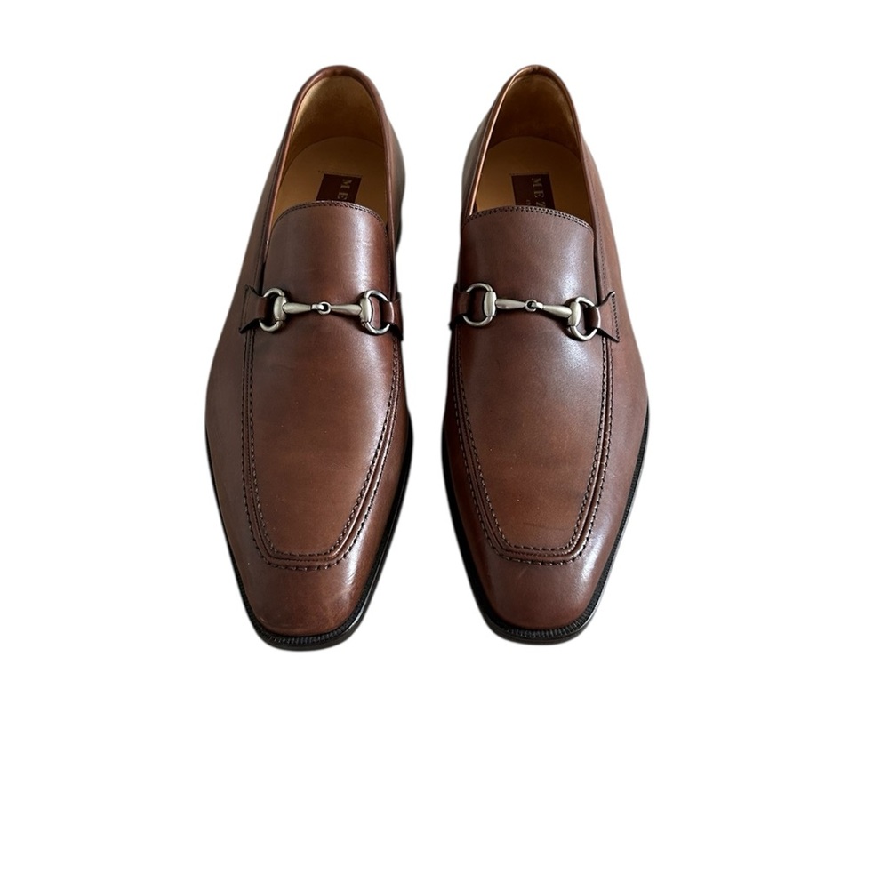Mezlan Tours Calfskin Leather Horsebit Loafers - Picture 2 of 12